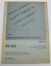 Elenco ricambi moto HARLEY DAVIDSON SS-125 1976/77 #A50002-1