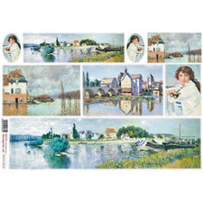 CARTA DI RISO DA DECOUPAGE FORMATO CM. 35 X 50   COD.DFS135 STAMPERIA