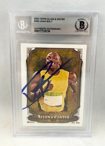Carta firmata usain - bolt, 2024