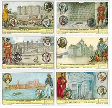 Liebig S1735 Set 6 Carte Prigioni e loro Illustri Ospiti Belgio Ed.