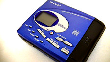 REGISTRATORE LETTORE WALKMAN MINIDISCO AFFILATO VINTAGE RESTAURATO MD-SR70, funziona molto bene