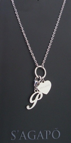 Collana lettera donna - lettera, p