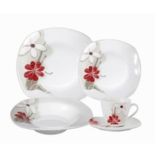 Set di piatti quadrati in