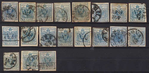 Lombardo veneto 1850 lotto - lombardo,