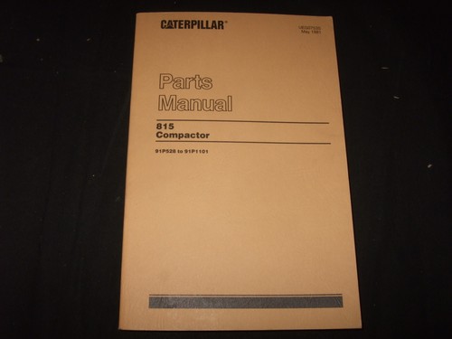 Cat caterpillar 815 - caterpillar, manuale