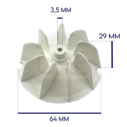 Ventola plastica diametro - in,