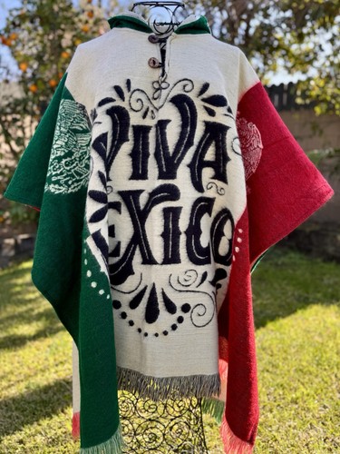 Poncho escudo méxicano - méxicano, in