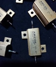 1 € cad. 22K 5% 25W RESISTENZA FILO AVVOLTO CORPO ALLUMINIO 4pz.  (ottimo USATO)