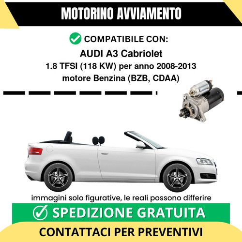 Motorino avviamento audi - audi, a3