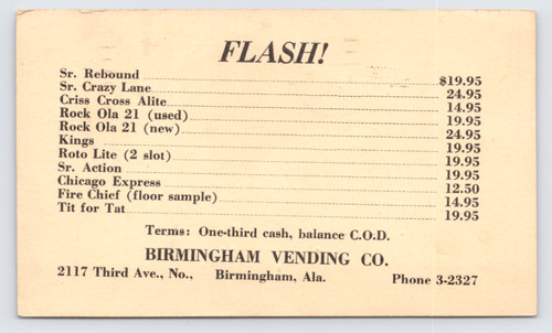 Birmingham vending 1935 - birmingham,