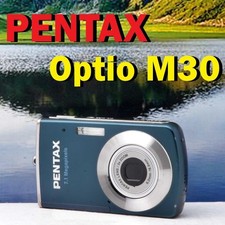 Pentax Optio M30 7,1 megapixel fotocamera digitale compatta testata Giappone set completo