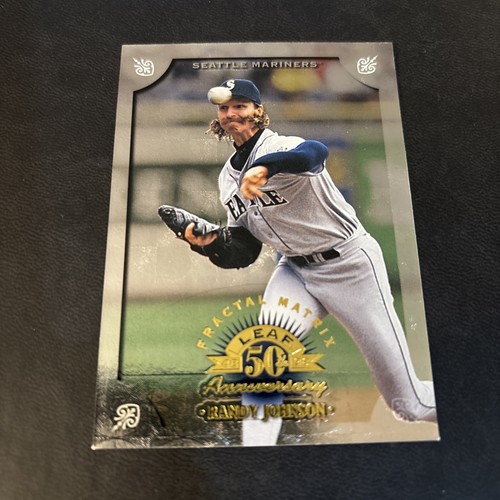 1998 leaf randy johnson - leaf,