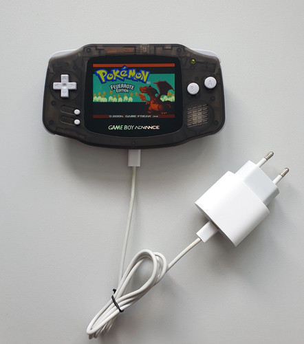 Console gba clear nera black - console,