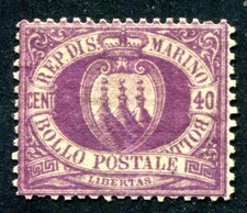SAN MARINO 1877 5 * RARO