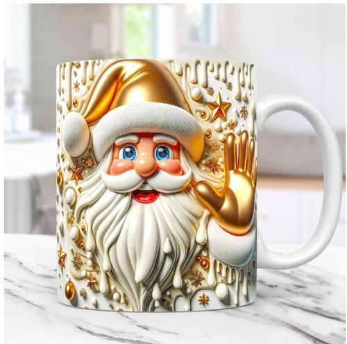 Tazza latte natale babbo - latte,