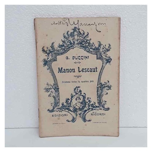 Manon lescaut puccini - manon, di