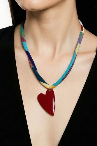 Collana righe colorato - collana,