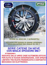 Catene neve 185/60-15 Omologate auto Catene da neve MM.7 Cerchio 13 14 15 16 