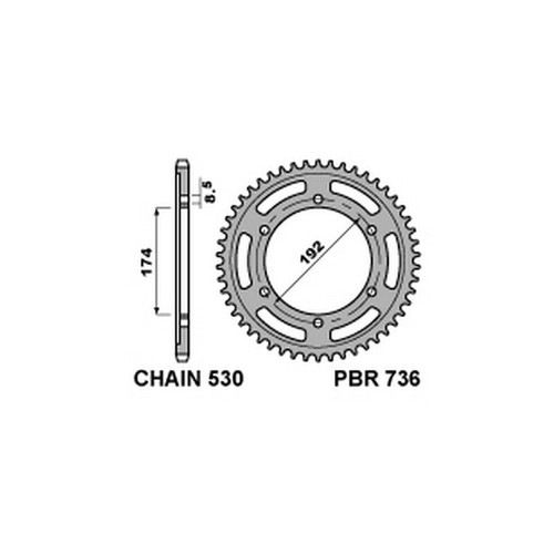 Pbr 736 corona trasmissione - corona,