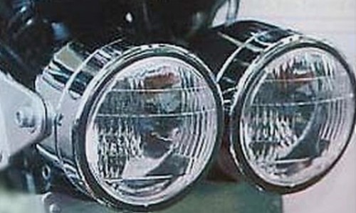 Faro proiettore doppio - , cromo