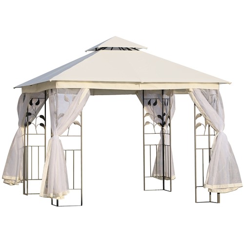 Gazebo giardino 3x3m con - 3x3m,