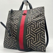 Borsa a tracolla Gucci GG Caleido Sherry Line Bee 2 vie pelle PVC nera