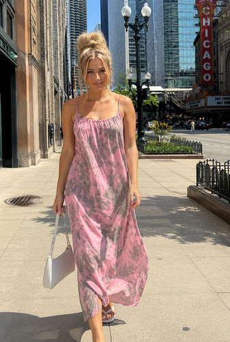 Maxi abito midi zara - midi, rosa