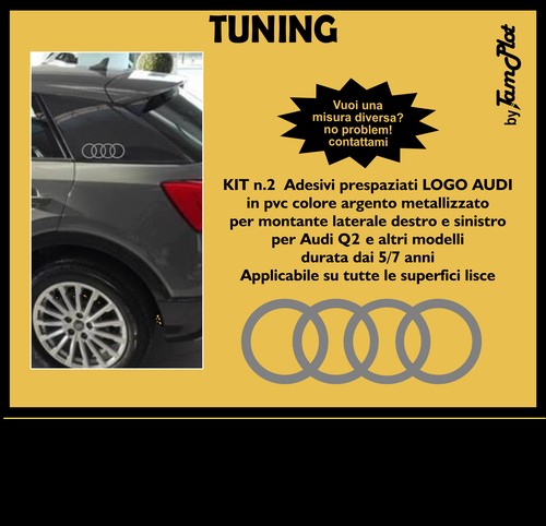 Adesivi audi logo - logo, con