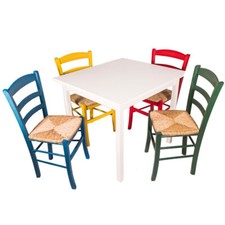 Set1 tavolo bianco 80×80 in