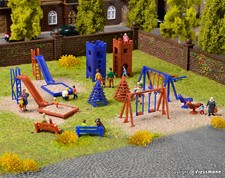 VOLLMER 43665 Scala HO Set Parco giochi (con scivoli altalene ed attrezzature)