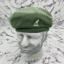 Berretto Uomo Kangol Bambù Jax Verde Oliva | Cappello Bianco Nuovo con etichette