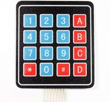 Tastiera a membrana 4x4