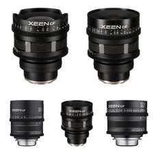 XEEN CF Pro Cine Kit di 5 obiettivi con custodia - 16 mm, 24 mm, 35 mm, 50 mm, 85 mm (attacco E)