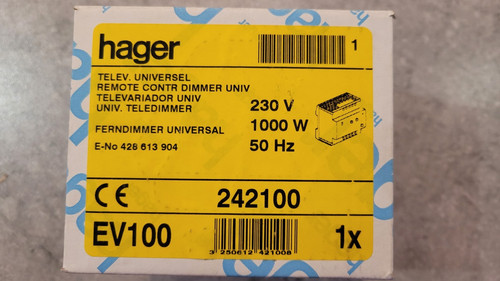 Hager 100 dimmer - ev,