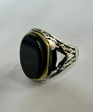 Anello argento 925 onice - 925,