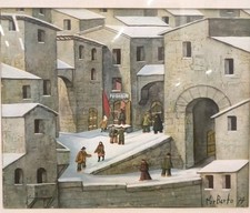 Dipinto Olio Su Tavoletta Di Norberto , Olio Norberto 1977