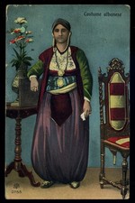 cartolina -post card ALBANIA Costume Albanese
