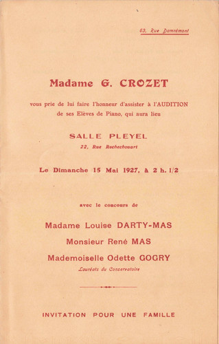 Vieux papier paris 1927 - vieux,