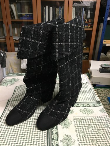 Stivale basso chanel twill - stivale,