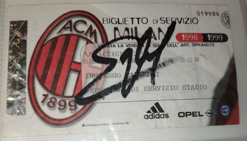Autografo george weah - autografo,