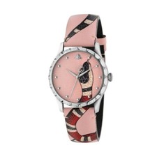 OROLOGIO GUCCI G-TIMELESS PINK SNAKE Modello YA1264083 Lusso Pelle Nuovo Special