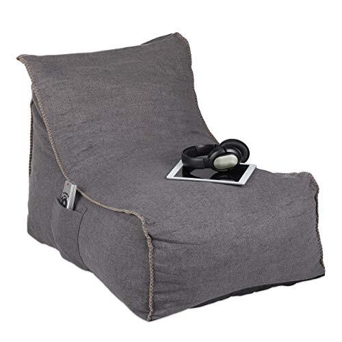 Relaxdays poltrona sacco - sacco, xxl