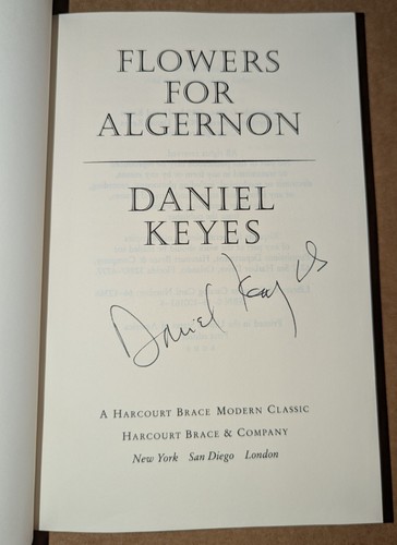 Signed daniel keyes - signed,