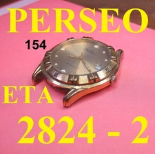 orologio perseo eta 2824-2 oversize automatic old watch working running vintage