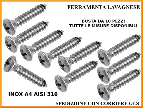 Viti autofilettanti inox - , a4