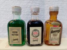 3 Mignon liquore Cointreau Cherry Brandy Creme Menthe  Angers Francia anni 70