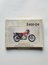 Kawasaki Z 400 D4 1976 manuale uso manutenzione originale INGLESE
