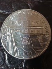 REPUBBLICA ITALIANA - 100 Lire Centenario Accademia Navale - 1981 -1881