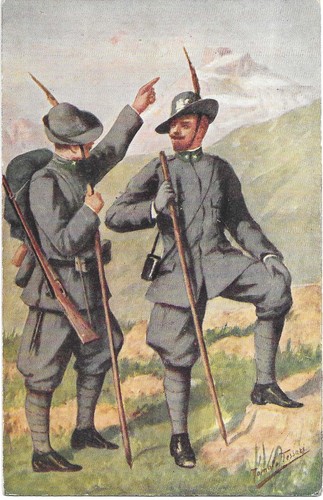 Alpini cartolina - -,