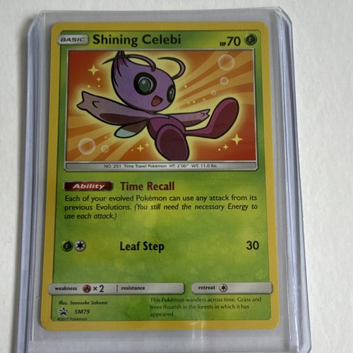 Shining celebi sm79 promo holo - shining,